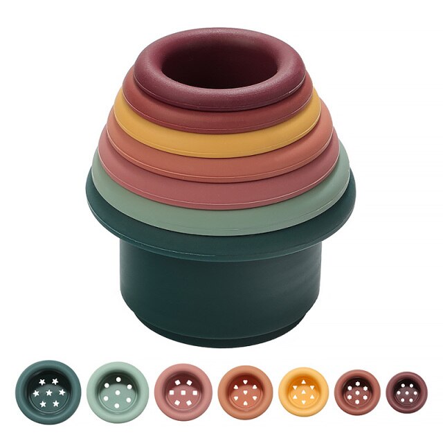 Silicone Stacking Cups